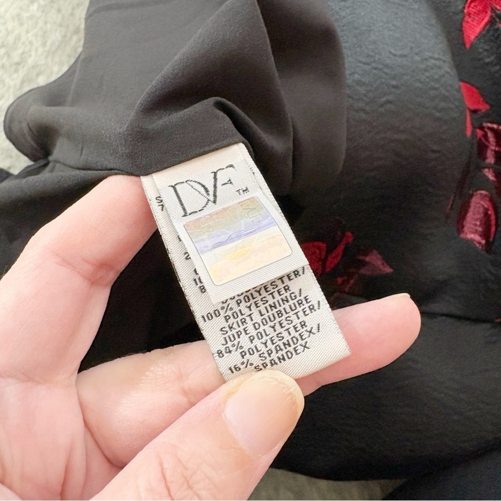 DVF Diane Von Firstenberg Floral Brocade Dress 2 - Picture 8 of 12